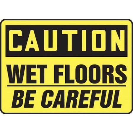 Accuform OSHA CAUTION Safety Sign WET FLOORS MSTF600VA MSTF600VA